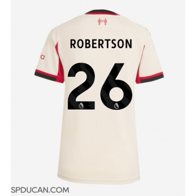 Zenski Nogometni Dres Liverpool Andrew Robertson #26 Gostujuci 2025-26 Kratak Rukav Zenski Nogometni Dres Liverpool Andrew Robertson #26 Gostujuci 2025-26 Kratak Rukav